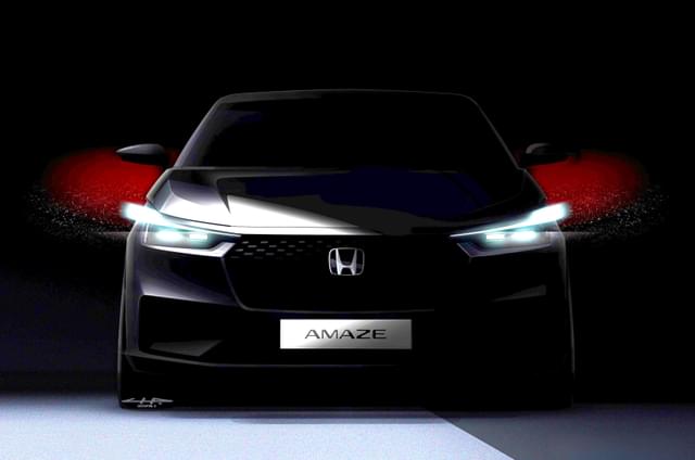 Next-gen Honda Amaze teased ahead of global debut